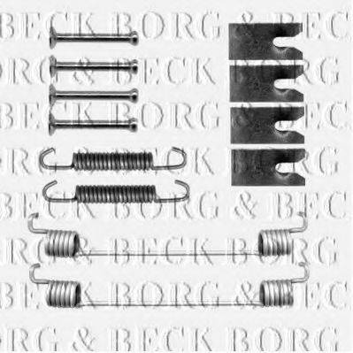 BORG & BECK BBK6174 Комплектуючі, колодки дискового гальма