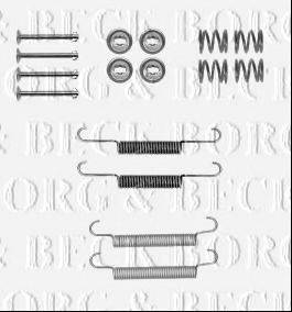 BORG & BECK BBK6206 Комплектуючі, колодки дискового гальма