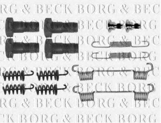 BORG & BECK BBK6237 Комплектуючі, колодки дискового гальма
