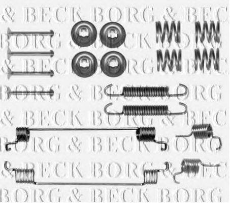 BORG & BECK BBK6308 Комплектуючі, колодки дискового гальма