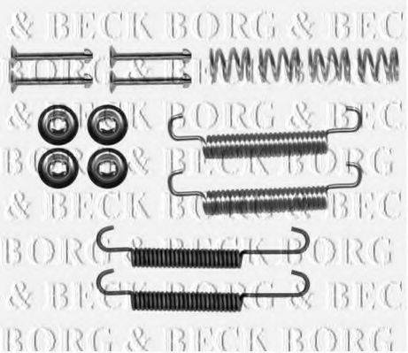 BORG & BECK BBK6320 Комплектуючі, колодки дискового гальма