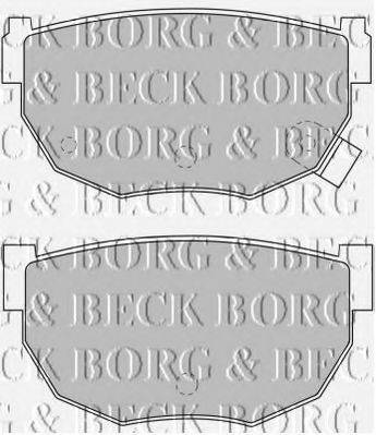 BORG & BECK BBP1549 Комплект гальмівних колодок, дискове гальмо