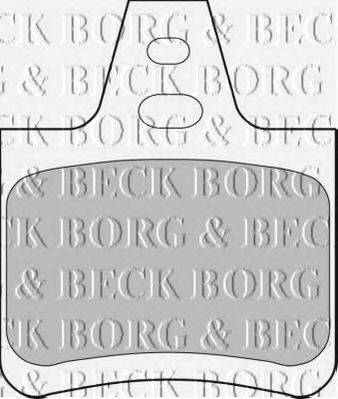 BORG & BECK BBP1550 Комплект гальмівних колодок, дискове гальмо