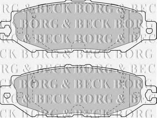 BORG & BECK BBP1570 Комплект гальмівних колодок, дискове гальмо