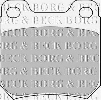 BORG & BECK BBP1605 Комплект гальмівних колодок, дискове гальмо
