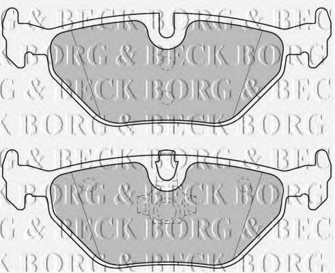 BORG & BECK BBP1677 Комплект гальмівних колодок, дискове гальмо