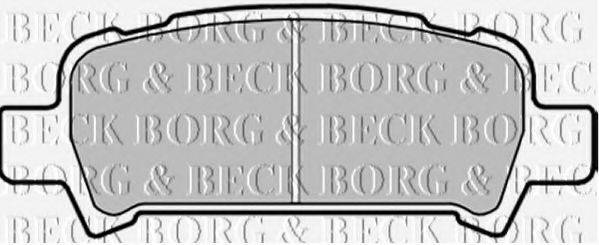 BORG & BECK BBP1705 Комплект гальмівних колодок, дискове гальмо