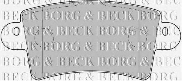 BORG & BECK BBP1773 Комплект гальмівних колодок, дискове гальмо