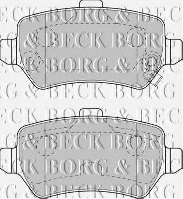 BORG & BECK BBP1777 Комплект гальмівних колодок, дискове гальмо