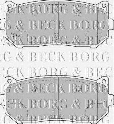 BORG & BECK BBP1793 Комплект гальмівних колодок, дискове гальмо