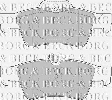BORG & BECK BBP1798 Комплект гальмівних колодок, дискове гальмо
