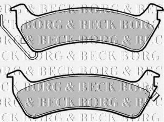 BORG & BECK BBP1809 Комплект гальмівних колодок, дискове гальмо