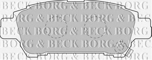 BORG & BECK BBP1838 Комплект гальмівних колодок, дискове гальмо