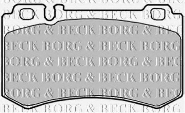 BORG & BECK BBP1916 Комплект гальмівних колодок, дискове гальмо