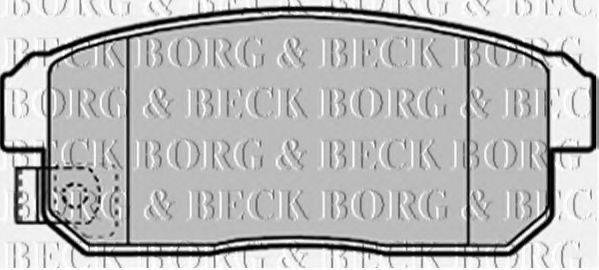 BORG & BECK BBP1921 Комплект гальмівних колодок, дискове гальмо