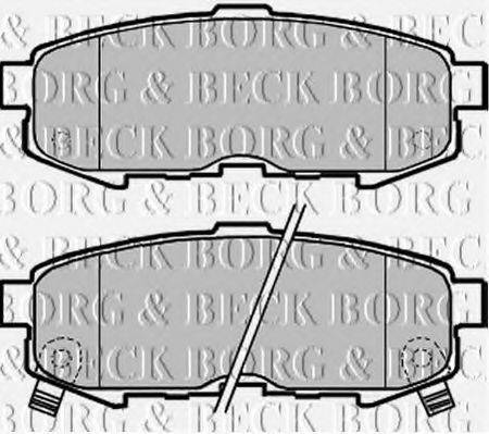 BORG & BECK BBP1955 Комплект гальмівних колодок, дискове гальмо