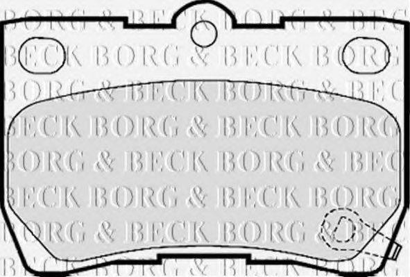 BORG & BECK BBP2157 Комплект гальмівних колодок, дискове гальмо