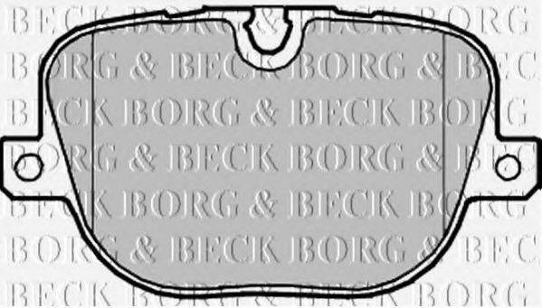 BORG & BECK BBP2215 Комплект гальмівних колодок, дискове гальмо