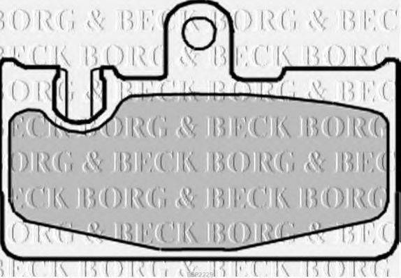 BORG & BECK BBP2229 Комплект гальмівних колодок, дискове гальмо
