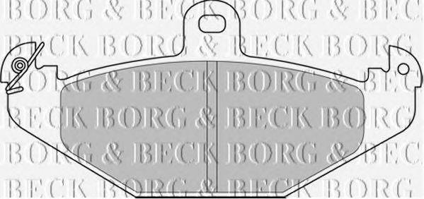 BORG & BECK BBP2234 Комплект гальмівних колодок, дискове гальмо