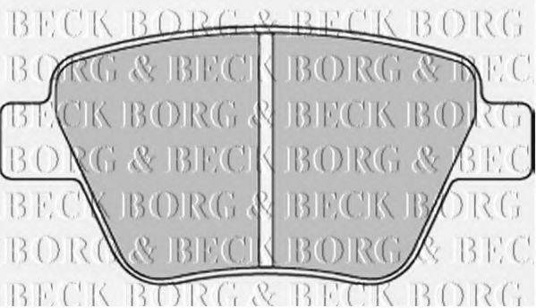 BORG & BECK BBP2242 Комплект гальмівних колодок, дискове гальмо
