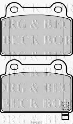 BORG & BECK BBP2257 Комплект гальмівних колодок, дискове гальмо