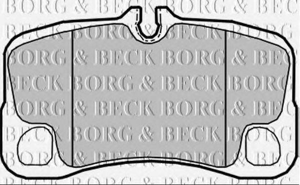 BORG & BECK BBP2359 Комплект гальмівних колодок, дискове гальмо