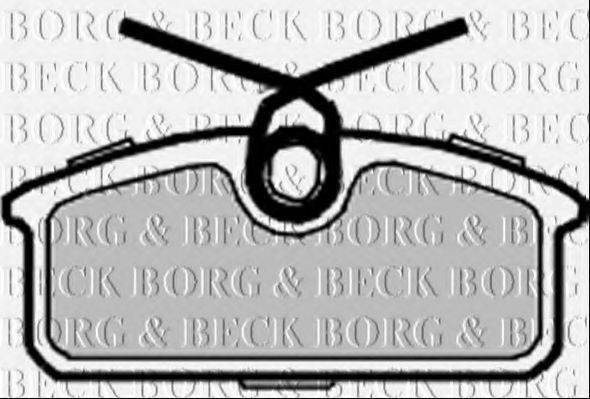 BORG & BECK BBP2367 Комплект гальмівних колодок, дискове гальмо