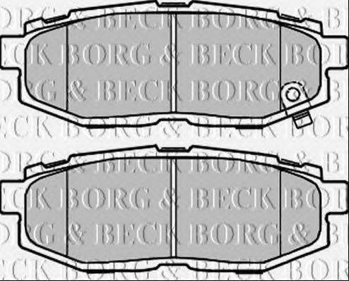 BORG & BECK BBP2372 Комплект гальмівних колодок, дискове гальмо