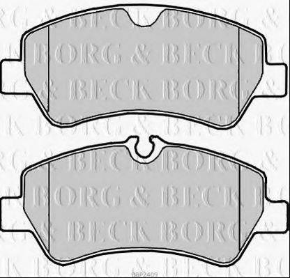BORG & BECK BBP2409 Комплект гальмівних колодок, дискове гальмо