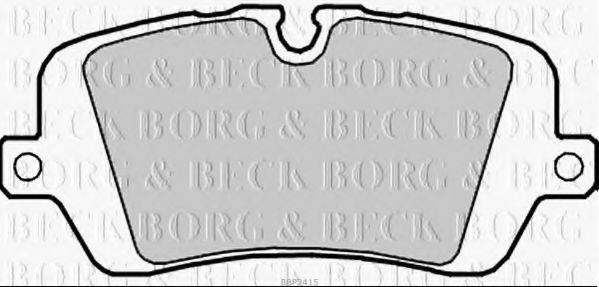 BORG & BECK BBP2415 Комплект гальмівних колодок, дискове гальмо
