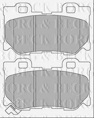 BORG & BECK BBP2434 Комплект гальмівних колодок, дискове гальмо