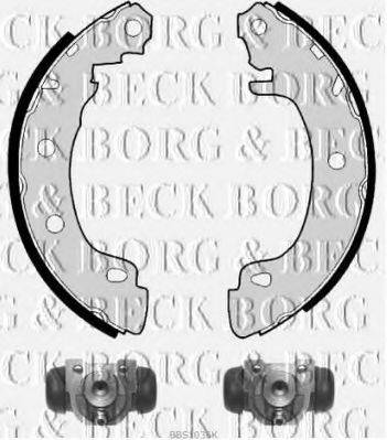 BORG & BECK BBS1036K Комплект гальмівних колодок