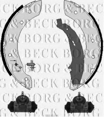 BORG & BECK BBS1039K Комплект гальмівних колодок