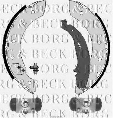 BORG & BECK BBS1068K Комплект гальмівних колодок