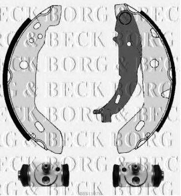 BORG & BECK BBS1107K Комплект гальмівних колодок