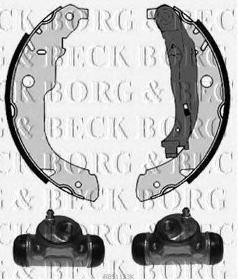 BORG & BECK BBS1123K Комплект гальмівних колодок