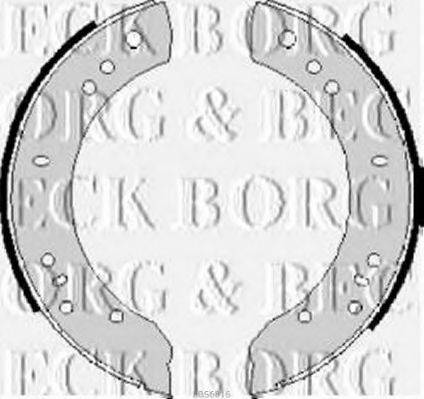 BORG & BECK BBS6016 Комплект гальмівних колодок