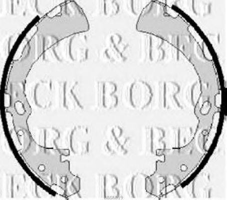 BORG & BECK BBS6019 Комплект гальмівних колодок