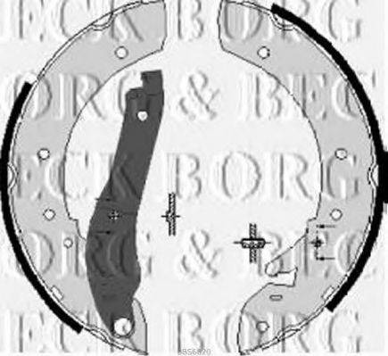 BORG & BECK BBS6020 Комплект гальмівних колодок