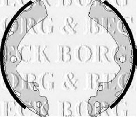 BORG & BECK BBS6066 Комплект гальмівних колодок