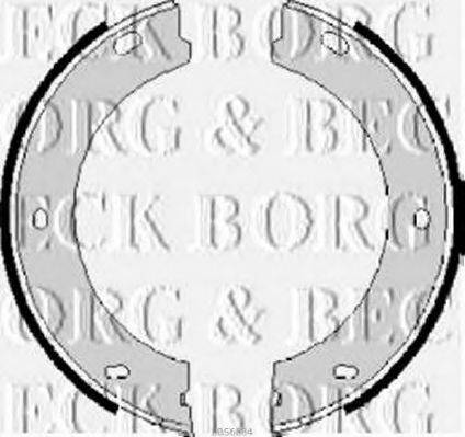 BORG & BECK BBS6084 Комплект гальмівних колодок