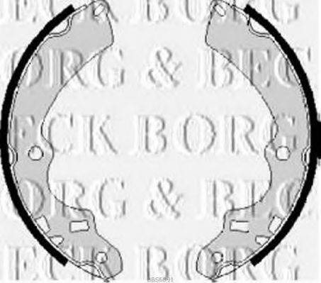 BORG & BECK BBS6091 Комплект гальмівних колодок