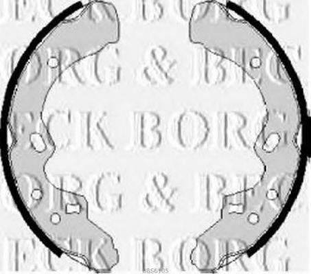 BORG & BECK BBS6105 Комплект гальмівних колодок