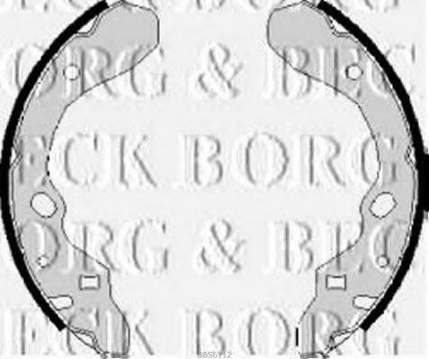 BORG & BECK BBS6112 Комплект гальмівних колодок