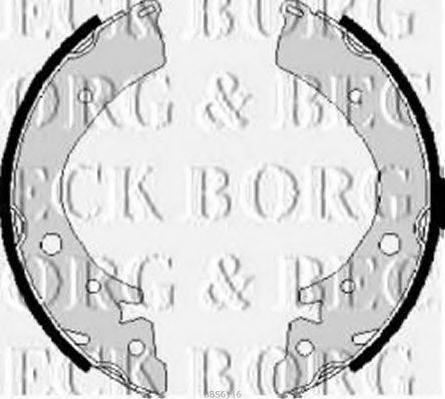 BORG & BECK BBS6116 Комплект гальмівних колодок