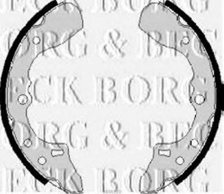 BORG & BECK BBS6120 Комплект гальмівних колодок