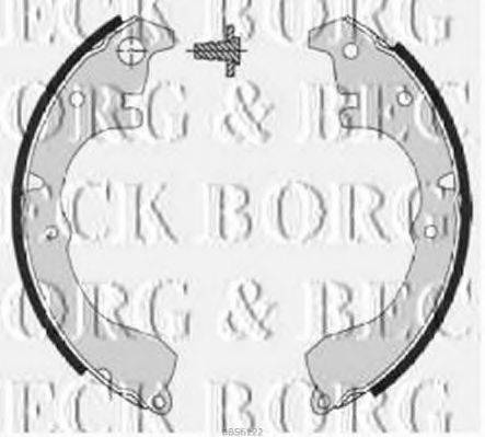 BORG & BECK BBS6122 Комплект гальмівних колодок