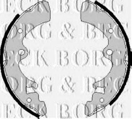 BORG & BECK BBS6159 Комплект гальмівних колодок