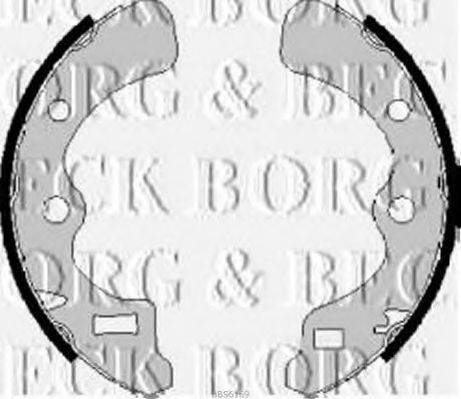 BORG & BECK BBS6169 Комплект гальмівних колодок